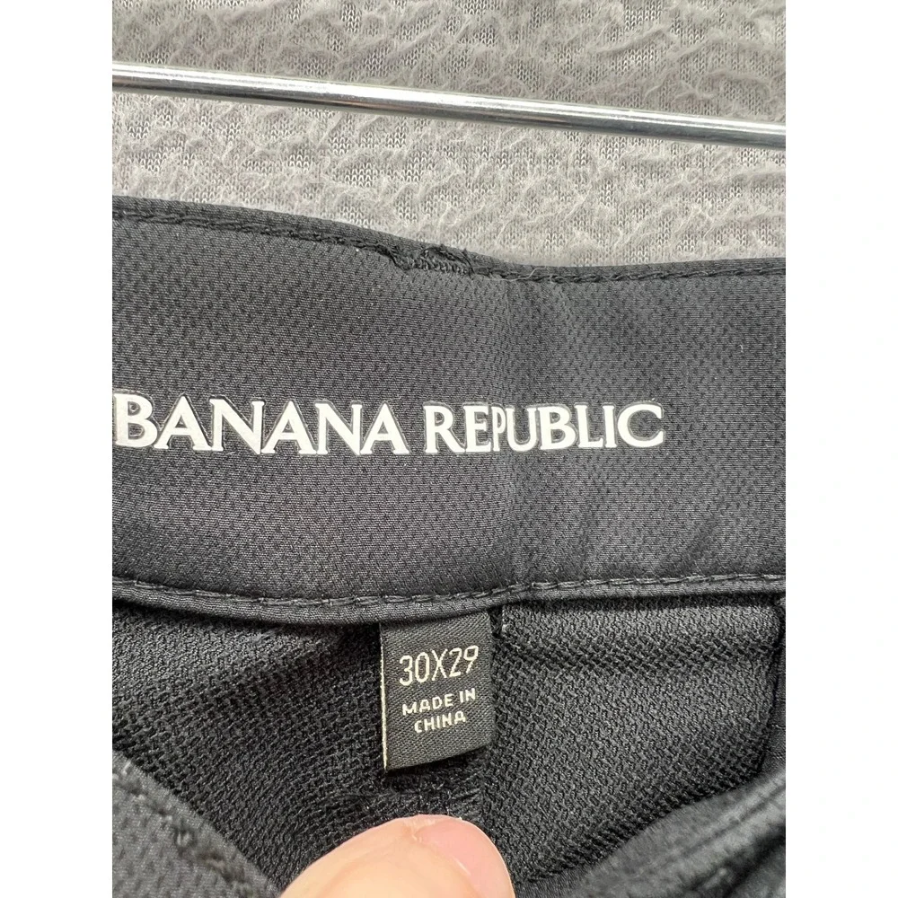 Banana Republic Pants Mens 30x29 Core Temp Performance Pants Black Slim Straight